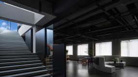 复古风格办公室装修图