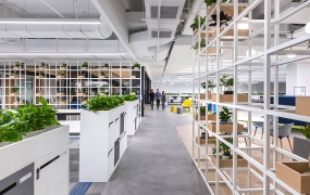 水泥灰的办公室装修图