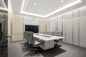 半圆形办公室天花装修效果图