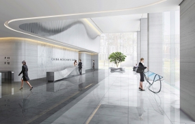 办公室休闲区装修灰色风格图