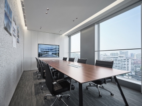 新中式400平老总办公室装修图