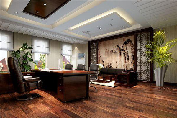 中式办公室装修效果图