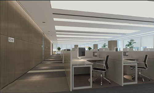 精致办公室装修效果图