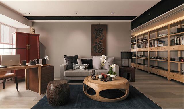 中式办公室装修效果图