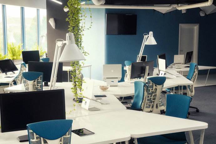 办公室软装效果图